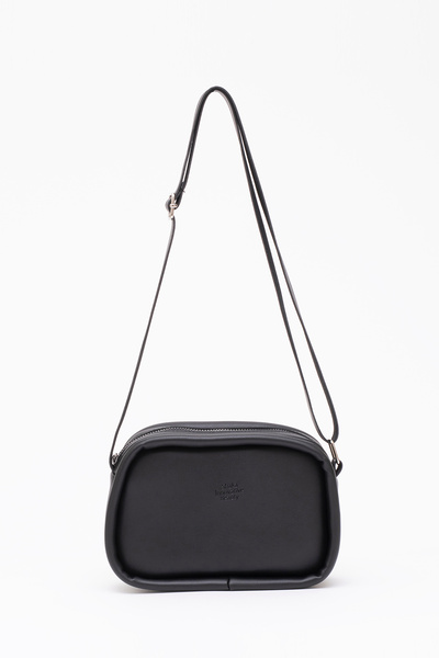 SHAKA Siyah Shk62 Tek Bölmeli Suni Deri Ayarlanabilir Askılı Fermuarlı Çapraz...