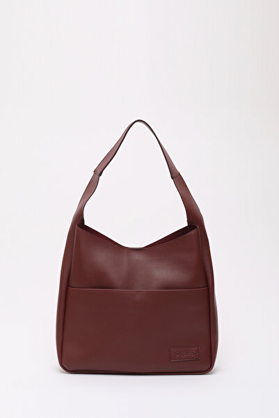 SHAKA Claret Red Shk180 Faux Leather, Snap Fastener, Τσάντα χειρός, μπράτσο κ...