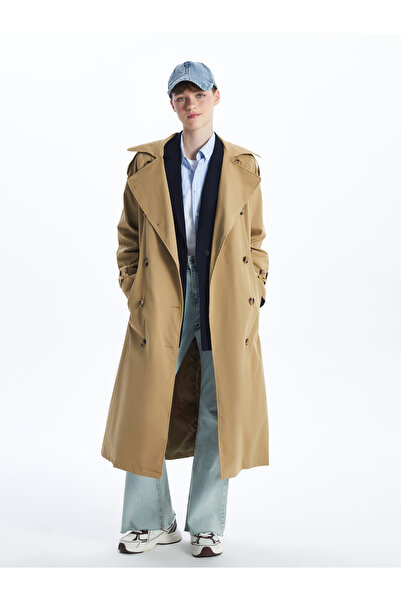 LC Waikiki Παλτό Γιακά Oversize Γυναικεία καμπαρντίνα