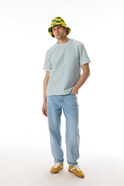 Mudo سترة بياقة دائرية وأكمام قصيرة