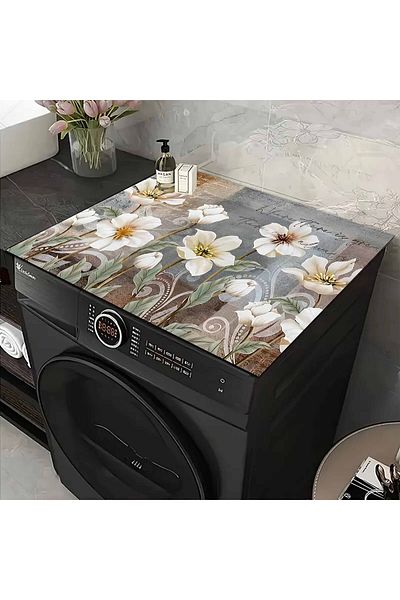 Else Dekor Dryer Washing Machine Cover - Liquid Proof, Non-Slip and Washable