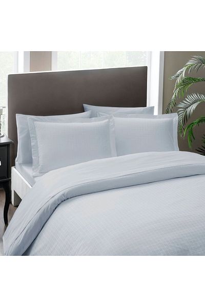 Taç Lenjerie pat jacquard satin 6 piese, TaçElegance, Harvey gri