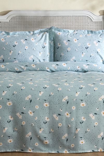 Karaca Home Βαμβακερό Σετ Μονό Daisy Pique Mint풍
