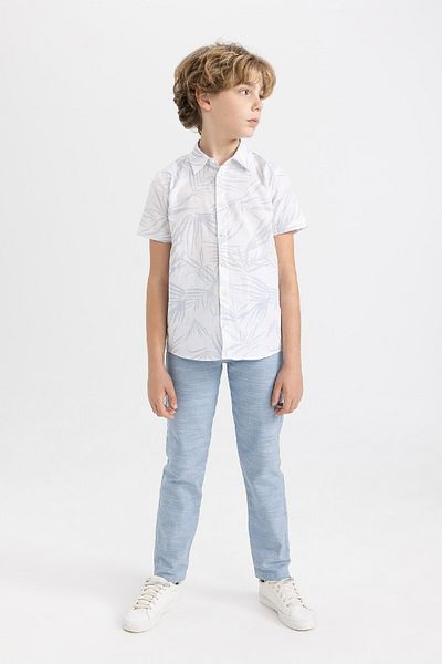 DeFacto Boy's Standard Leg Linen Look Trousers B7622a824sp