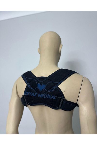 Beyaz Medikal New Generation Upright Posture Corset Black Unisex Anti-Hunchback