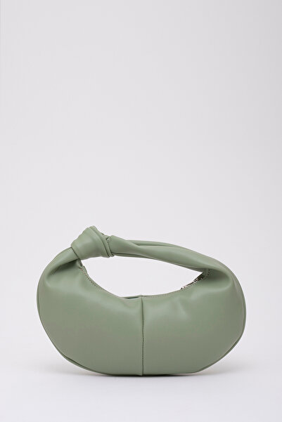 SHAKA Mint Green Shk98 Knot Detailed Single Compartment Faux Leather Handbag