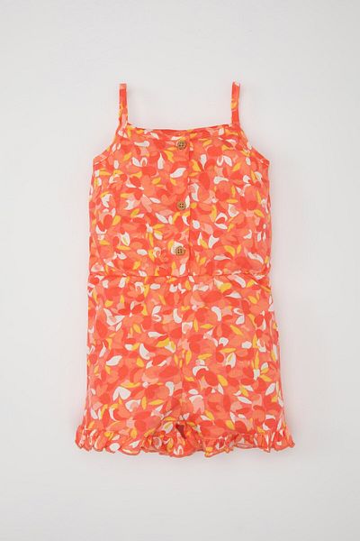 DeFacto Patterned Short Baby Girl Jumpsuit - C0077A524SM