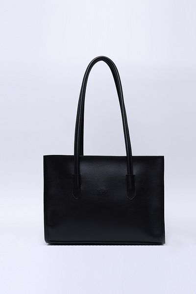 SHAKA Piele artificială neagră Shk173, un singur compartiment, cu fermoar, geantă de machiaj pentru mână, braț și umăr