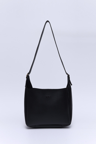 SHAKA Black Shk158 Faux Leather Single Compartment Strap Snap Crossbody and S...