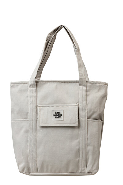 SHAKA Cream Shk20 4 Compartment Zippered Canvas Fabric Daily Women's Shoulder...