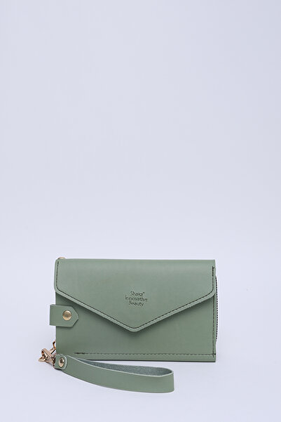 SHAKA Mint Yeşil Shk209 Suni Deri 10 Bölmeli Fermuarlı Bozuk Para,Kağıt Para ...