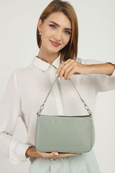 SHAKA Verde U16 Daily Sports Canvas Fabric Baguette Geantă de mână și de umăr pentru femei L:23 E:16 W:7