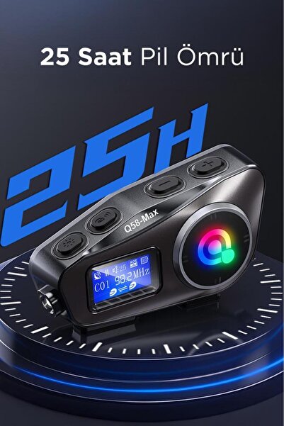 Torima Q58 Helmet Intercom Bluetooth Motorsiklet Kask Kulaklığı İnterkom