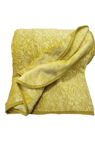 SERENLİ Elegant Spanish Blanket Mustard - Dual Personality