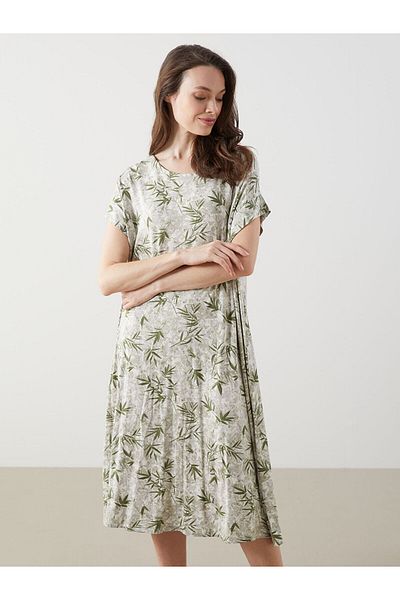 LC Waikiki Crew Neck Floral Women's Dress