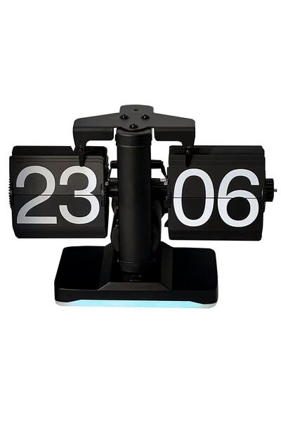 UpWay Retro Modern Tarz Led Işıklı Dekoratif Lüks Hediyelik Çevirmeli Flip Ma...