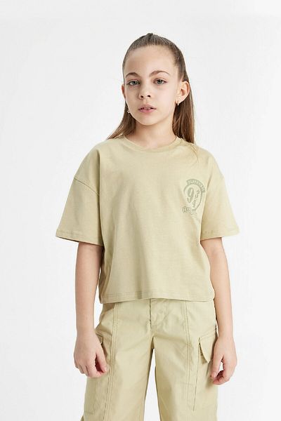 DeFacto Harry Potter Girl's T-Shirt - Crew Neck, Short Sleeve C1724A824Sm