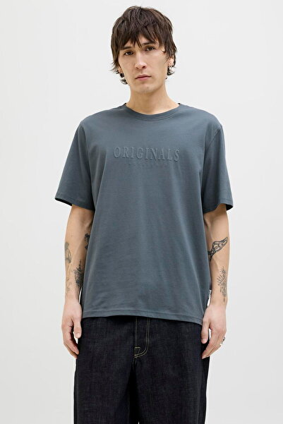 Jack & Jones Erkek Bisiklet Yaka %100 Pamuk Tisört - Frederiksberg