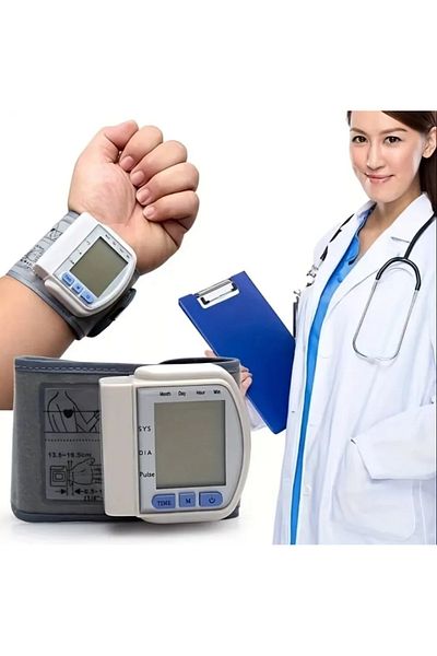 Arabest CK-102S Digital LCD Automatic Wrist Watch Blood Pressure Monitor Heart Beat Rate Pulse Meter