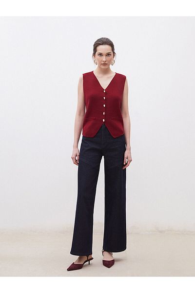 LC Waikiki Pantaloni de damă în jean Wideleg