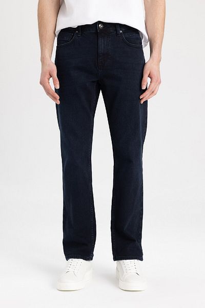 DeFacto Sergio Regular Fit Regular Fit Κανονική σωλήνωση μέσης τζιν παντελόνι W7086az24sp