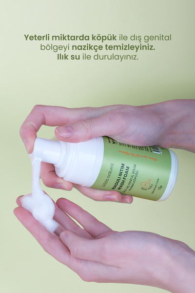 Bade Natural Nioli Yağlı Dış Genital Bölge Yıkama Köpüğü Ph 3.8 %100 Doğal 125 ml