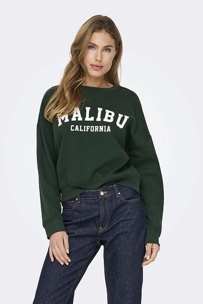 ONLY Onlsweat Life L/S Crew O.Size State Noos Emerald Women's Sweatshirt 15254183