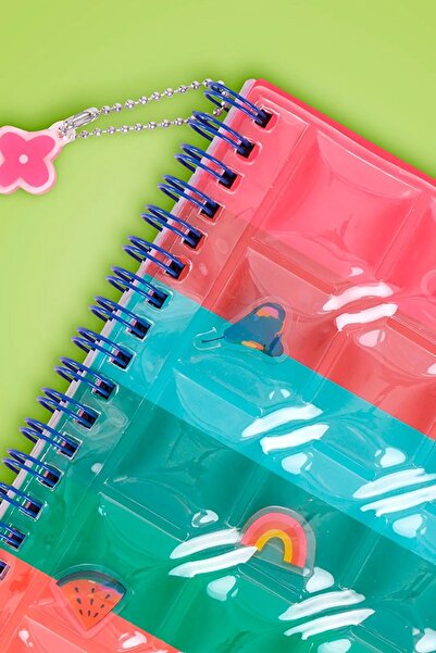 Miniso Yaz Renkleri Serisi A5 Hava Dolgulu Telli Defter (80 YAPRAK) - Canlı V...