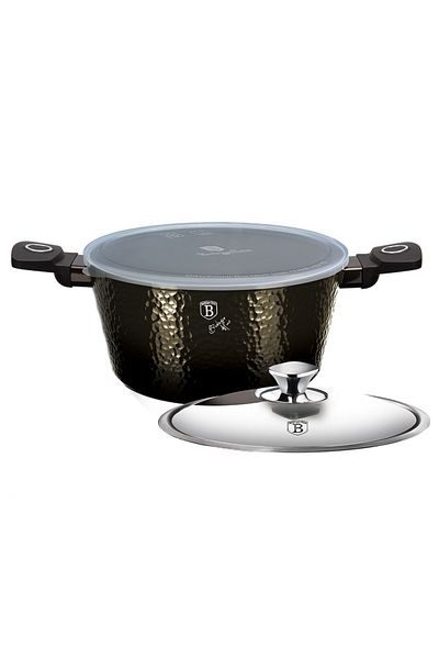 Berlinger Primal Gloss Collection Titanium Surface Casserole 24 cm 2 Lids