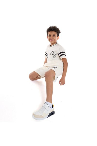 Victor and Jane Senior Boys' LA Applique Embroidery Set - Beige