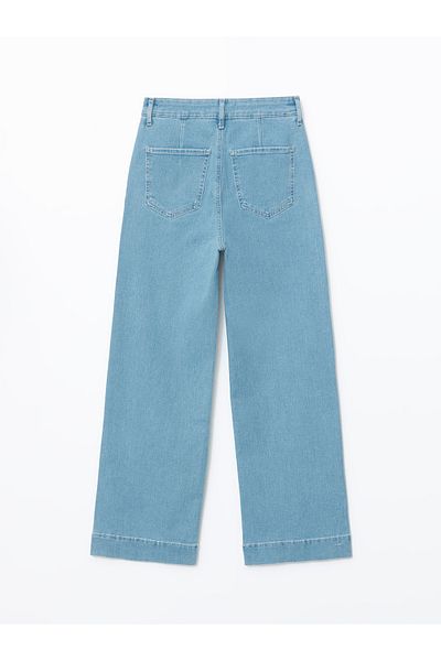 LC Waikiki Damen-Jeanshose mit weitem Bein
