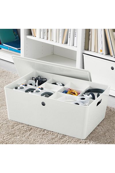 IKEA KUGGIS Insert with 8 compartments, white