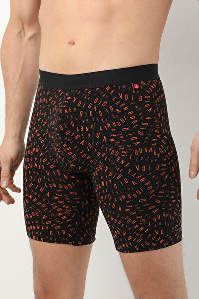 Donkshot Patterned Long Lycra Men's Boxers 1014