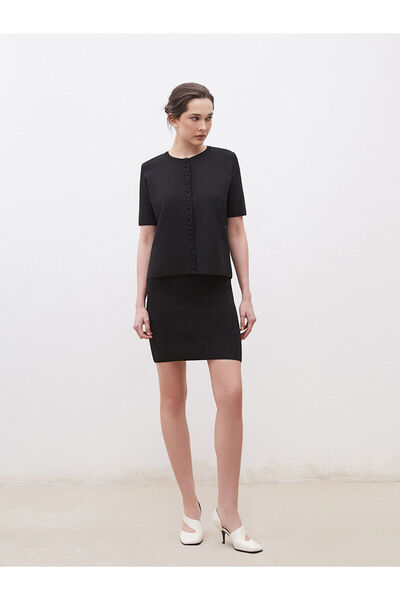 LC Waikiki Slim Fit Knitwear Mini Skirt