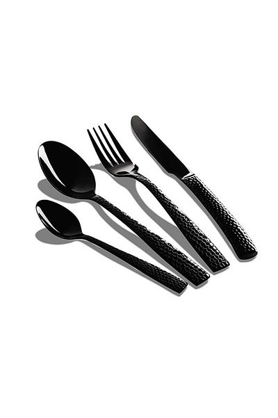 Berlinger 24-Piece Stainless Steel Cutlery Set Matte Black Collection