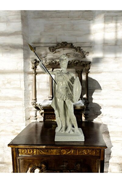 Doremcy Dekoratif Şövalye Beyaz Heykel Hediyelik Biblo