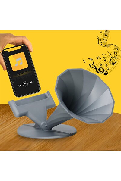 Baby Turco Akustik Gramafon Telefon Tablet Tutucu - Kablosuz Hoparlör Gramofo...