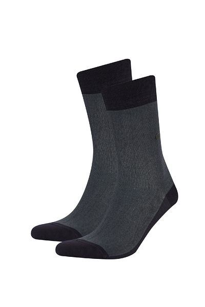 DeFacto Nahtlose Herren-Socken mit Metallnadel, ultraweich, 2-teilig, Bambus, lange Socken C2536axns
