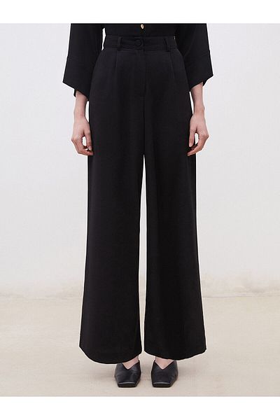 LC Waikiki Loose Fit Crepe Women's Trousers