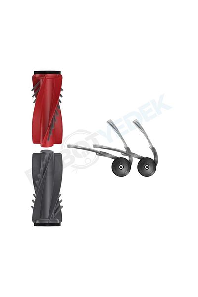 robotyedek Roborock Qrevo Curv Qrevo C Compatible Main Brush and Side Brush-3 Pieces