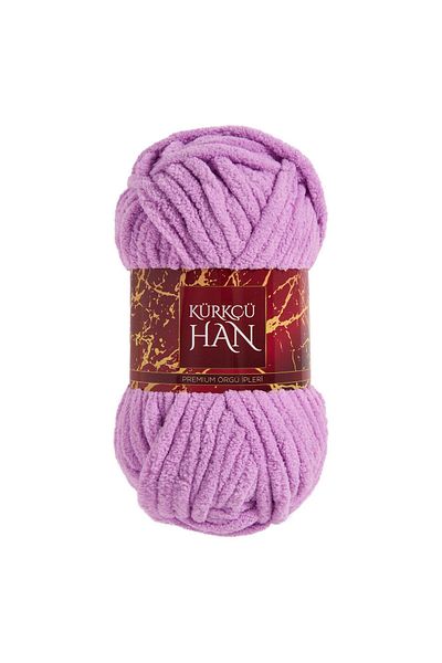 Kürkçü Han Luxury Velvet 100Gr 60m Hand Knitting Yarn Lilac