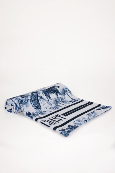DeFacto Βαμβακερή γυναικεία πετσέτα θαλάσσης με σχέδιο - W8309az24sm