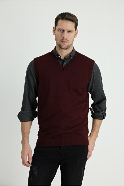 Kiğılı Pulover din bumbac cu decolteu în V