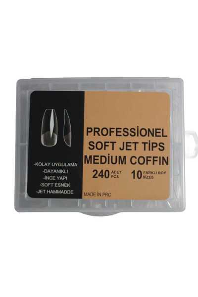 JEL SOFT JEL TİPS MEDİUM COFFİN 240ADET HAZIR TÖRPÜLENMİŞ