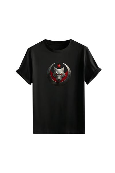 Gölge Store Turkish, Turkish and Göktürk Iconic National Printed Oversize Unisex T-Shirt 1411
