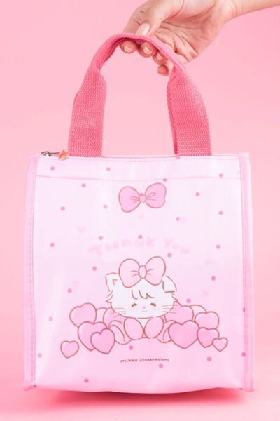 Miniso Mikko Lisanslı Yiyecek Çantası - Pembe