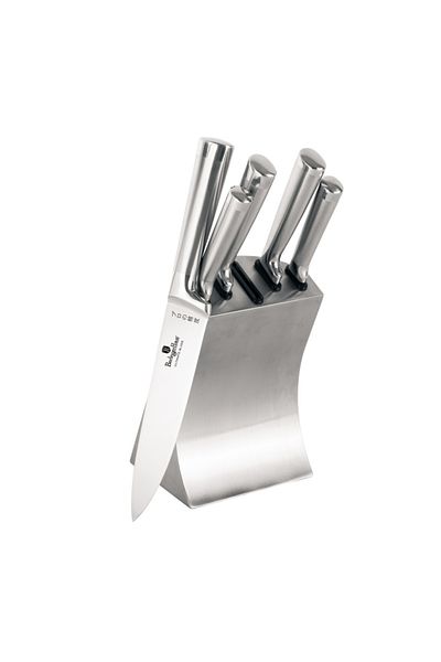 Alpina Stainless steel knife set in silver stand 6 pcs