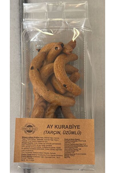 KİREÇBURNU FIRINI Ay Kurabiye Tarçın Üzümlü 200 gr (2'Lİ)