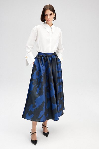 Touché Privé PATTERNED SATIN SKIRT