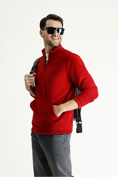Kiğılı Half Zipper Fleece Sweatshirt
